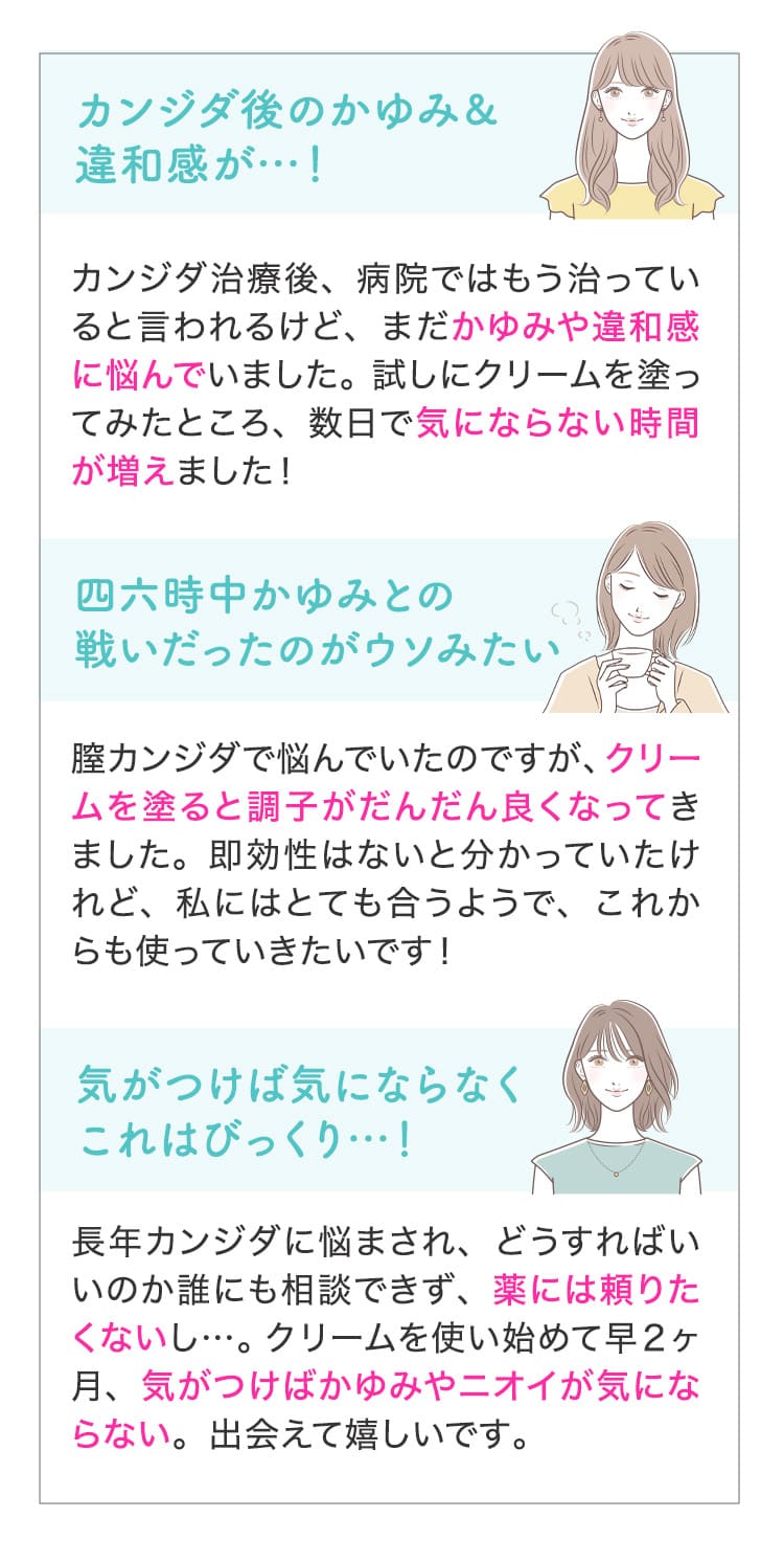 四六時中かゆみとの戦いだったのがウソみたい