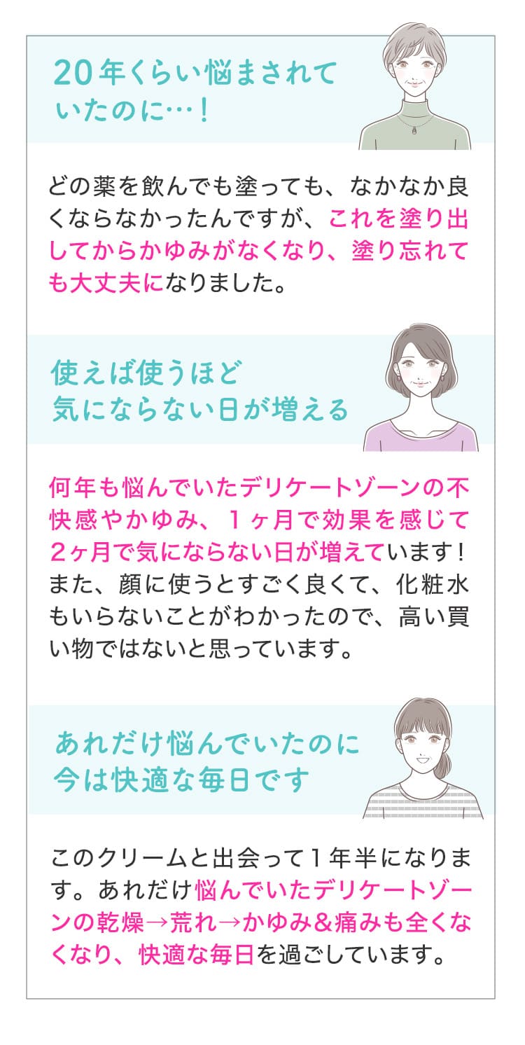 あれだけ悩んでいたのに今は快適な毎日です