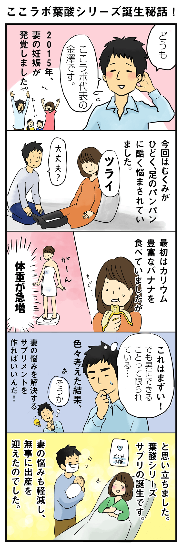 妊娠中のむくみに悩む妊婦さんにオススメ こころからだあんしん葉酸 むくみ対策 こころからだあんしんラボ ココラボ