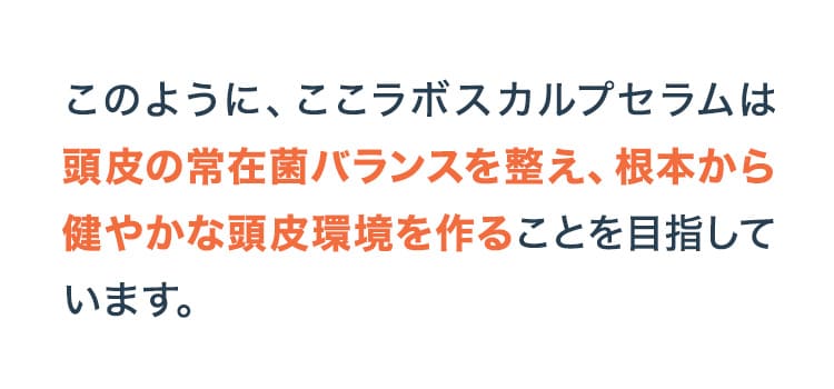 頭皮の常在菌バランスを整え、根本から健やかな頭皮環境を作る